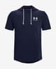 Felpa con cappuccio Under Armour Rival Terry Logo manica corta blu navy bianco