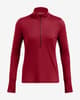 Sudadera Under Armour Qualifier Run Half Zip rojo granate mujer