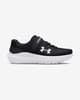 Under Armour Pre-School Surge 4 AC Kinder Sneaker schwarz/weiß