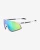Gafas Uvex Pace Perform Small Colorvision blanco puro lente espejada verde brillante