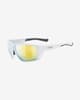 Uvex mtn venture Colorvision Glasses White Matte Mirrored Lenses Yellow