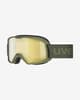 Uvex Elemnt FM Goggles Dark Green with Gold Mirrored Lens Junior