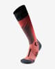 Meias UYN Ski One Merino rosa preto mulher