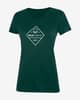 Camiseta Wild Country Stamina manga corta verde oscuro mujer
