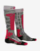 X-Bionic Ski Rider 4.0 Socks Grey Black Red Women