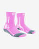 Meias X-Bionic Trek X CTN rosa branco júnior