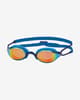 Occhialini Zoggs Fusion Air Titanium blu con lenti a specchio blu