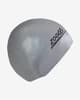 Gorro de natación Zoggs Látex plateado