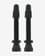 VAR Tubeless Aluminium Valves 44mm Black (2 Pack)