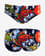 Turbo Coi Fish Water Polo Trunks Blue Red
