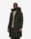 Chaqueta con capucha Superdry Hooded Longline Puffer verde oscuro