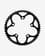 SRAM 50T BCD110 Chainring Black