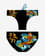 Bañador de waterpolo Turbo Fish Spot negro