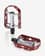 Pedais de plataforma XLC Ultralight V PD-M15 prata vermelho
