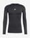 Camiseta adidas TECHFIT Compression 3 bandas manga larga negro puro