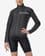 Chaqueta fina cortavientos Castelli Squadra Stretch negro gris oscuro mujer