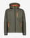 Chaqueta CMP Zip Hood Softshell capucha desmontable verde oliva naranja