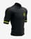 T-shirt Compressport Trail Postural manche courte noir jaune