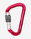 Mosquetón Fixe Climbing Rock Stone rosca gris rojo