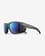 Julbo Shield M Glasses Translucent Grey Matte Blue with Blue Spectron 3 Lenses