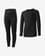 Camiseta y pantalón Löffler Transtex Warm negro infantil