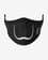 Mascarilla protectora reutilizable Otso Mask Moustache negro