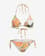 Bikini Roxy Beach Classics blanco naranja mujer
