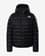 Chaqueta con capucha The North Face Aconcagua negro logo blanco mujer