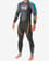 Traje neopreno TYR Hurricane Category 2 manga larga negro azul naranja