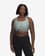 Sujetador deportivo Under Armour HeatGear Mid Branded verde seco