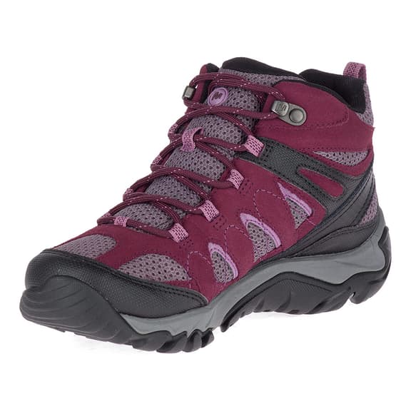 Femmes Merrell outmost Mid Vent Cheville Marche Bottes Femmes Merrell outmost Mid Vent Cheville Marche Bottes