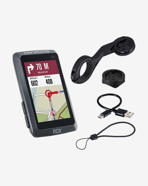 Computador de ciclismo Sigma ROX 12.1 EVO Basic cinzento preto