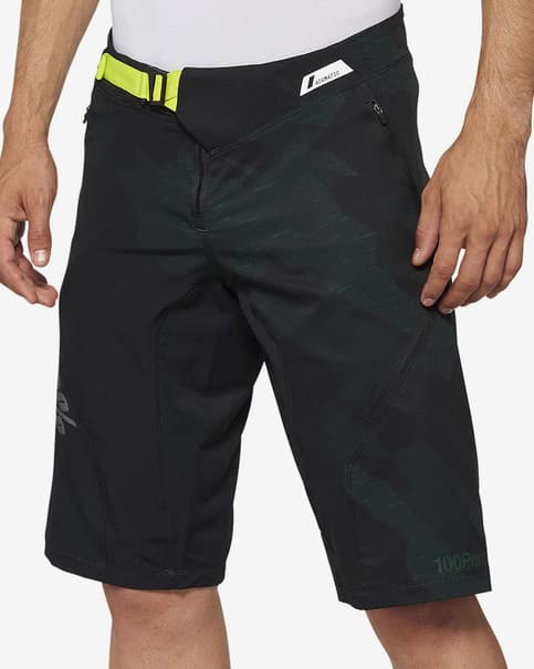 Pantalón corto 100% Airmatic sin badana negro claro verde