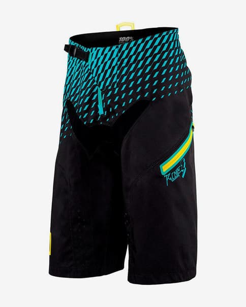 Pantalón corto 100% MTB R-Core negro azul