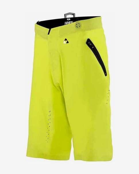 Pantalón corto 100% MTB Celium amarillo