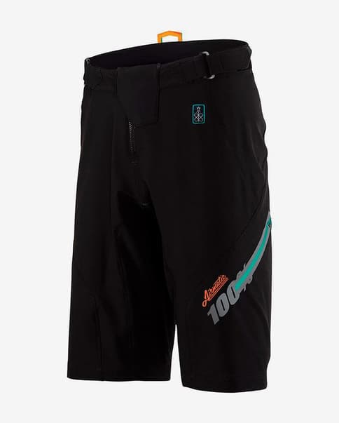 Pantalón corto 100% MTB Airmatic negro gris azul