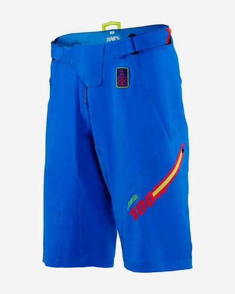 Pantalón corto 100% MTB Airmatic azul rojo