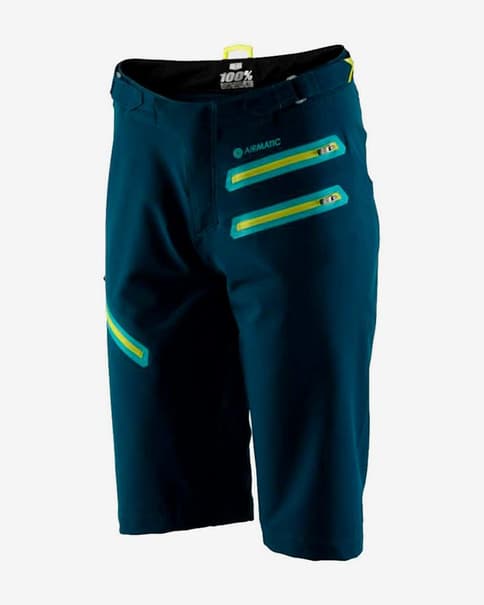 Pantalón corto 100% MTB Airmatic verde mujer