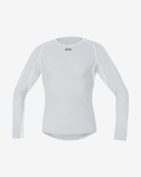 Camiseta interior Gore Wear Windstopper manga larga blanco