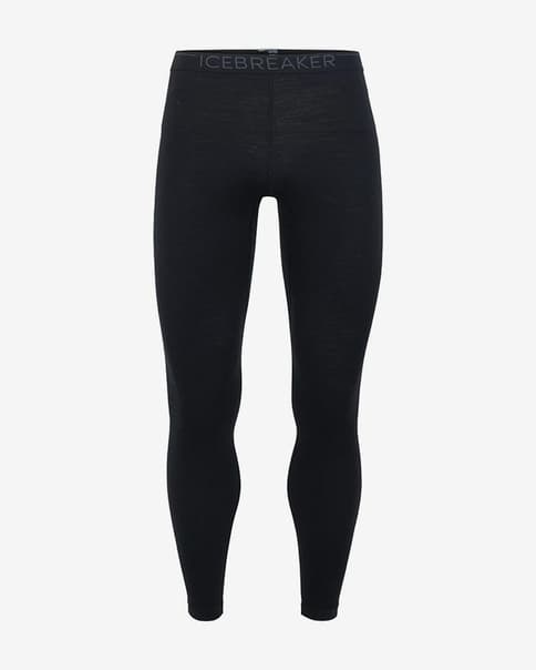 Lange Leggings Icebreaker 200 Oasis schwarz