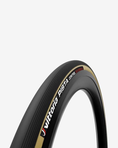 Cubierta Vittoria Pista Control 700x23 Graphene 2.0 negro marrón claro