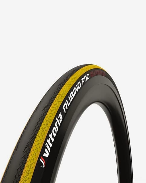 Cubierta Vittoria Rubino Pro IV 700x25c Graphene 2.0 negro amarillo