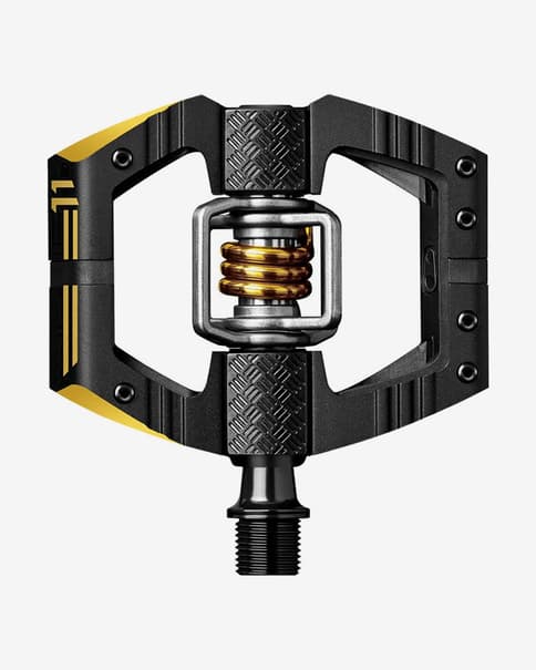 Pedales Crankbrothers Mallet E11 negro dorado