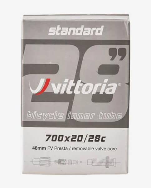 Cámara Vittoria 700 Standard (20/28C) obús desmontable Válvula Presta 48 mm