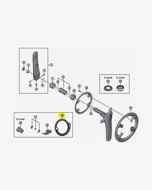 Cable de carga potenciómetro Shimano Dura-Ace R9100P