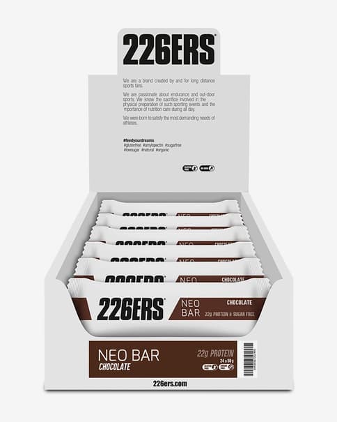 Barrita proteica 226ERS Neo Protein sabor chocolate negro 50 g (24 unidades)