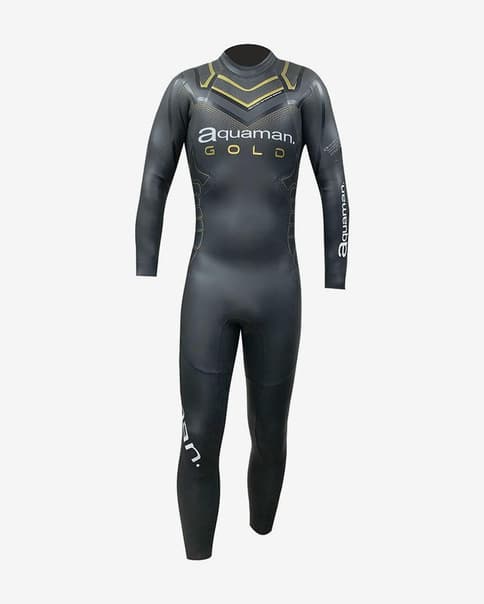 Traje neopreno Aquaman Cell Gold negro dorado