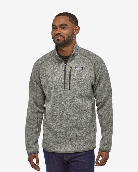 Chaqueta Patagonia Better Sweater 1/4 Zip gris claro