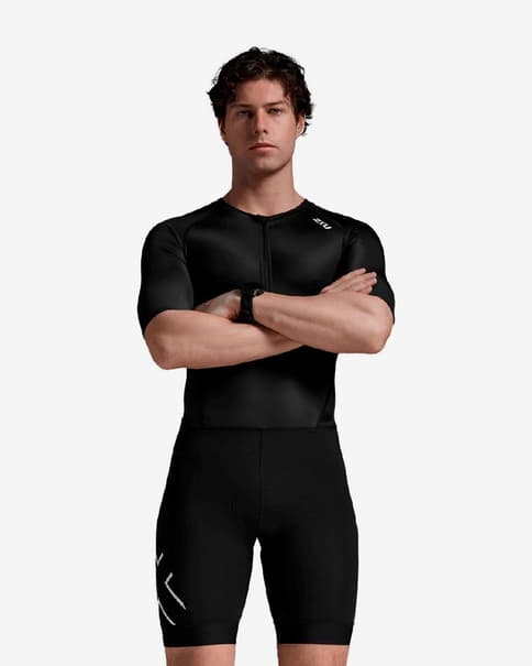 Strój triathlonowy 2XU Core czarny biały