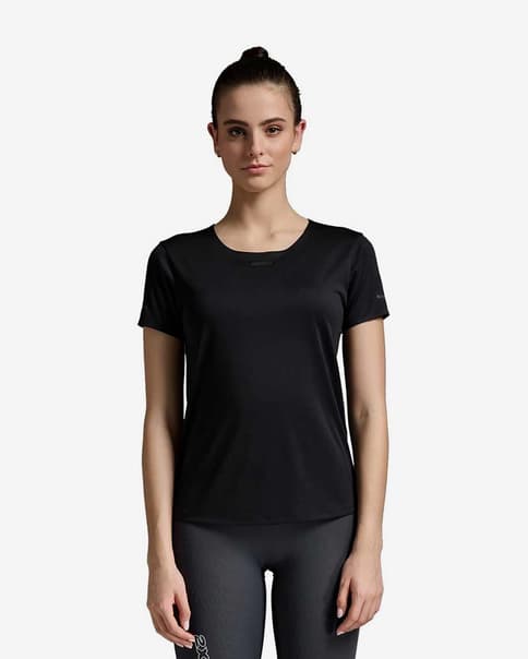 Camiseta 2XU Light Speed Tech manga corta negro intenso mujer